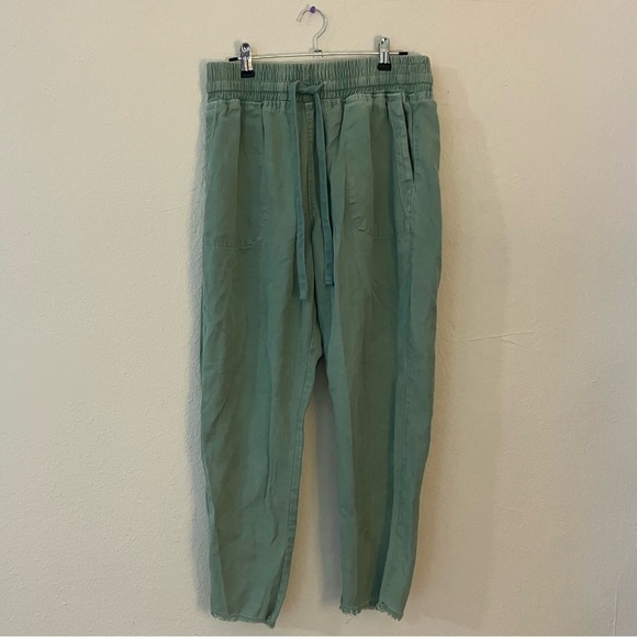 Zara Teal Green Raw Hem Jogger style pants Size: XS - Picture 5 of 10